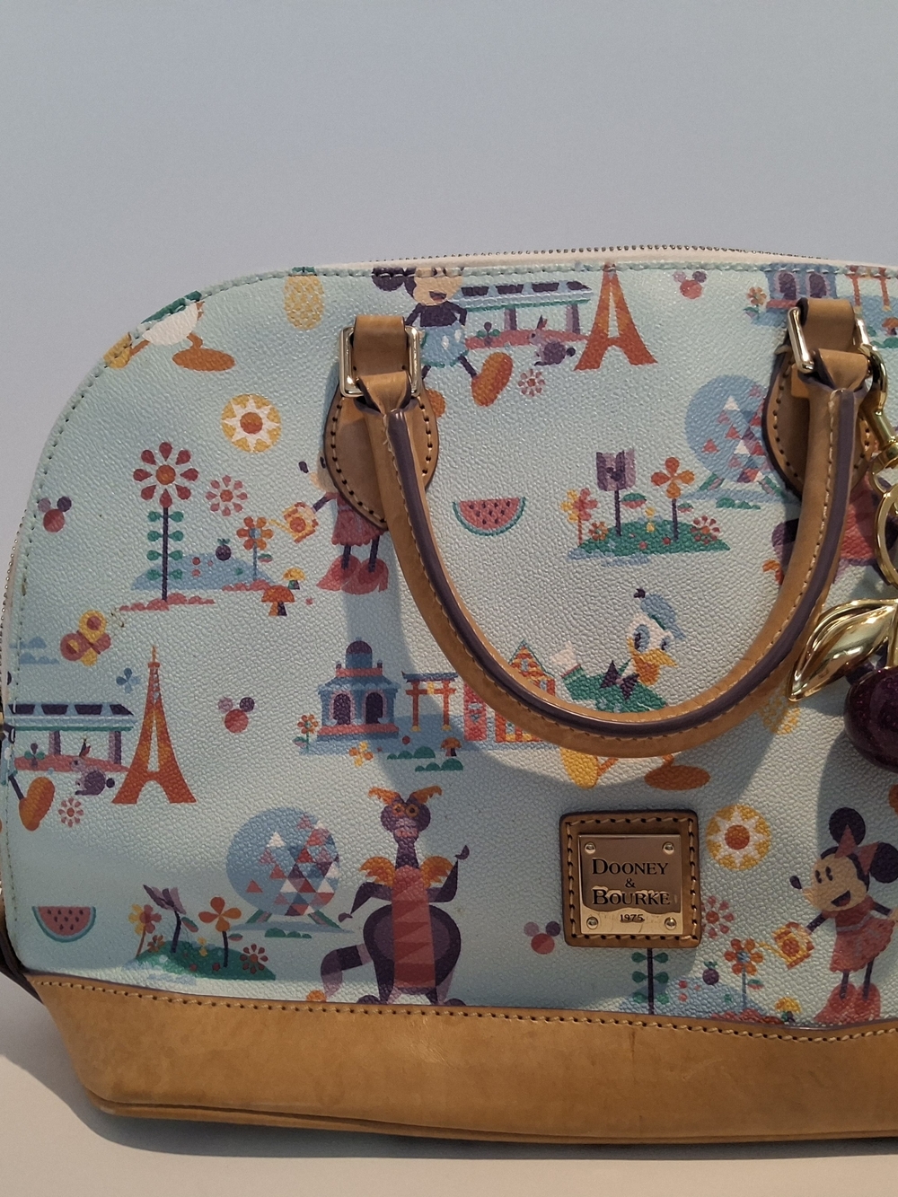 Dooney & Bourke Women's Light Blue Disney Print Satchel